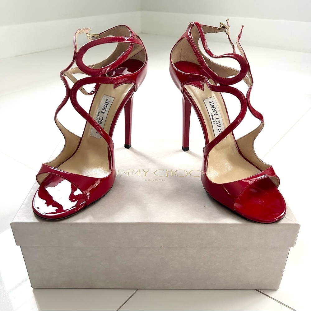 Jimmy Choo Patent Leather Sandals
